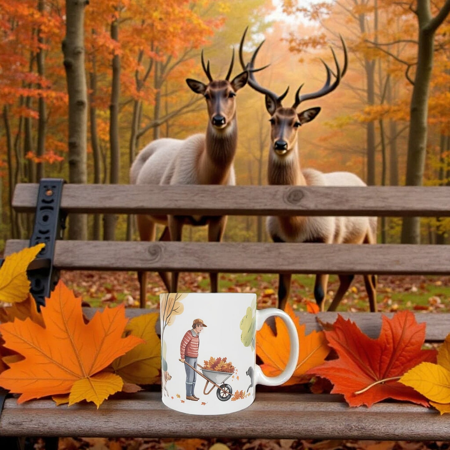 Nature Lover's Mug: The Autumn Gardener Bone China Cup
