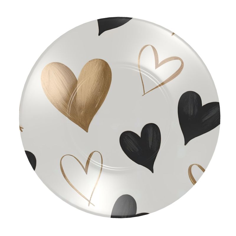 Chic Designer Hearts Bone China Coffee Mug - Gift for Coffee Lovers