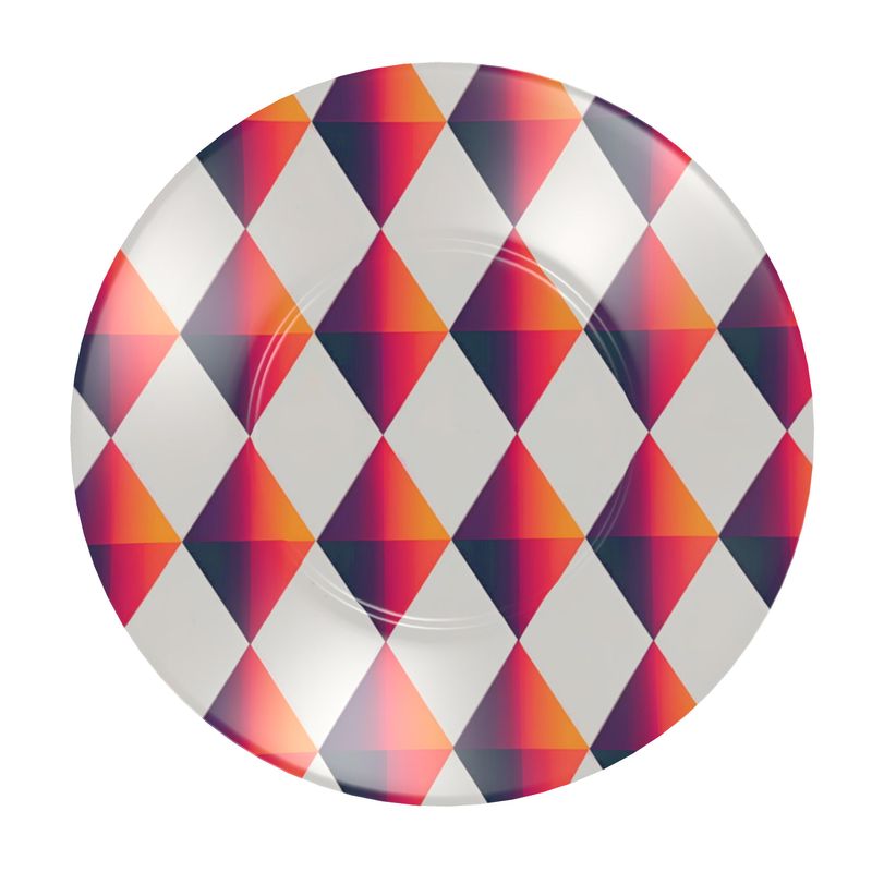 Designer Harlequin Fine Bone China Coffee Cup in Vibrant Multi Colors