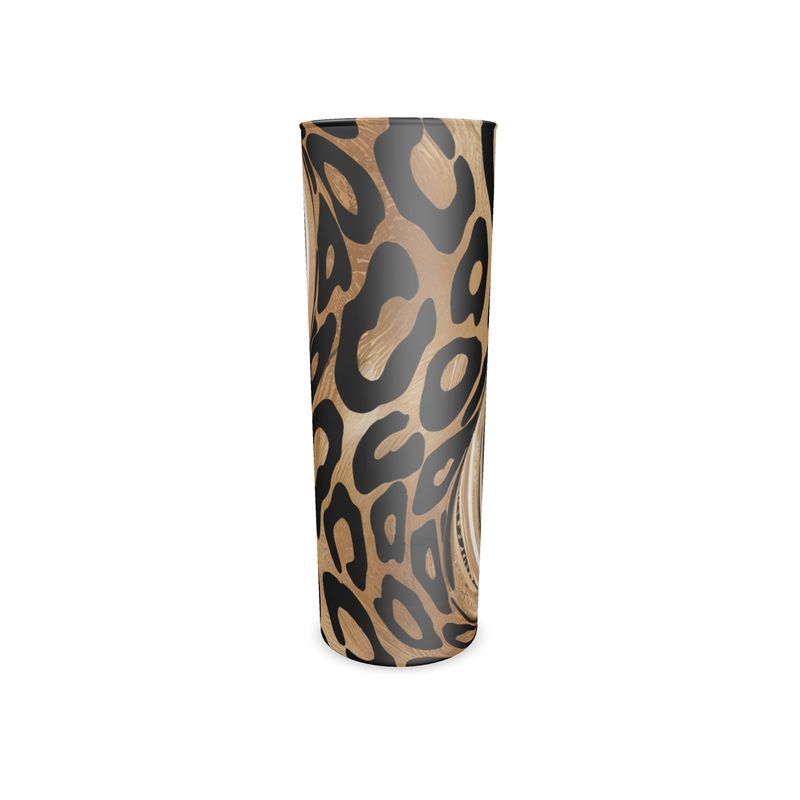 Safari-Inspired Highball Glass by Luxury Designer - Unique Home Bar Decor
