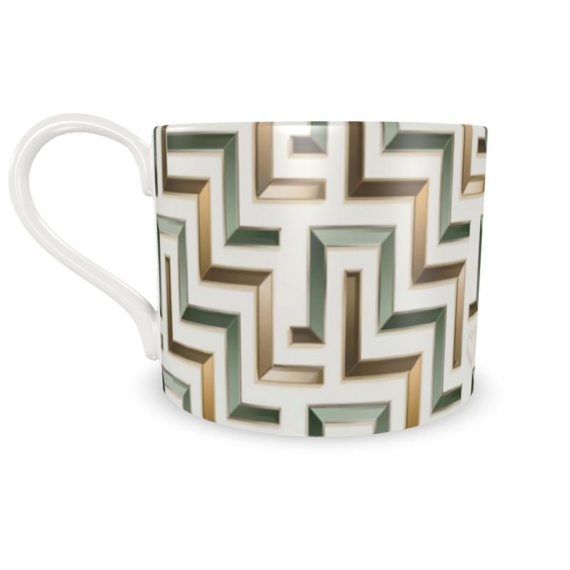 Elegant Limited Edition Aminelle Blanc Fine Bone China Coffee Cup Set
