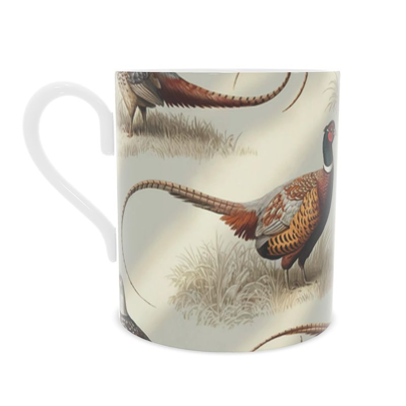 Rustic Country Pheasant Mug in Fine Bone China