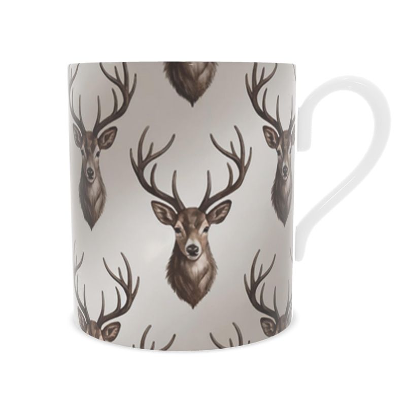 Vintage Style Cotswolds Deer Mug - Exquisite Fine Bone China Drinkware