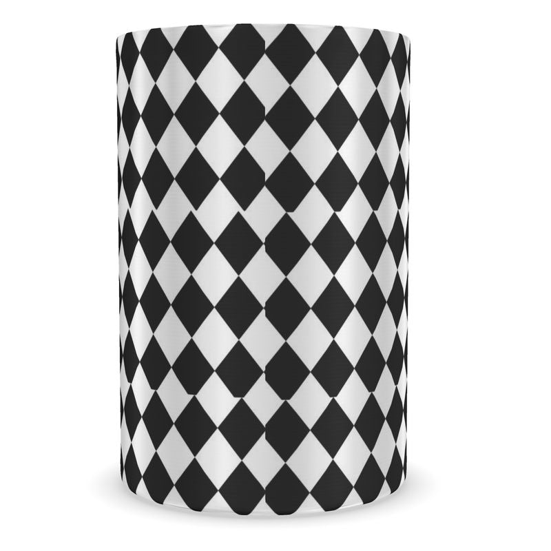 Monochrome Harlequin Wine Chiller - Elegant Wine Lover Gift