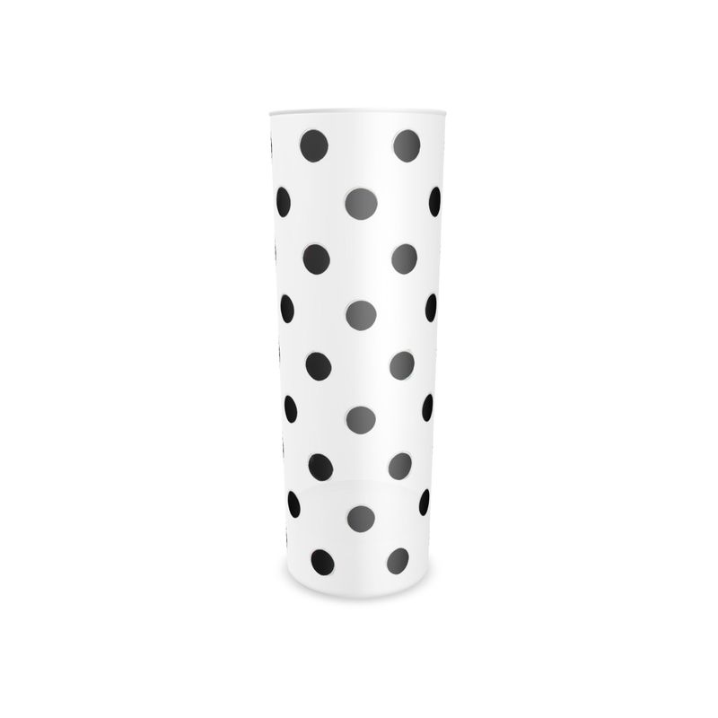 Unique Monochrome Spotted Highball Glass