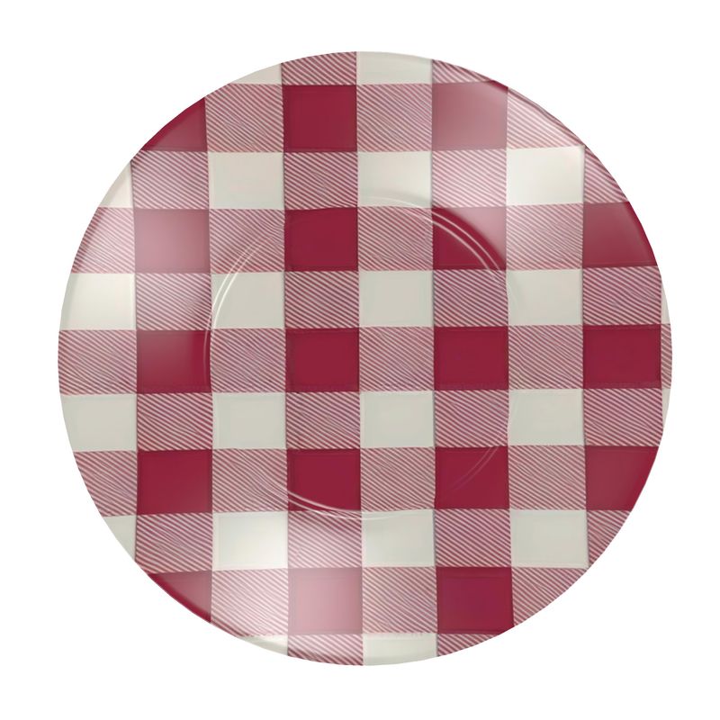 Vintage-Inspired Red Checkered Coffee Cups