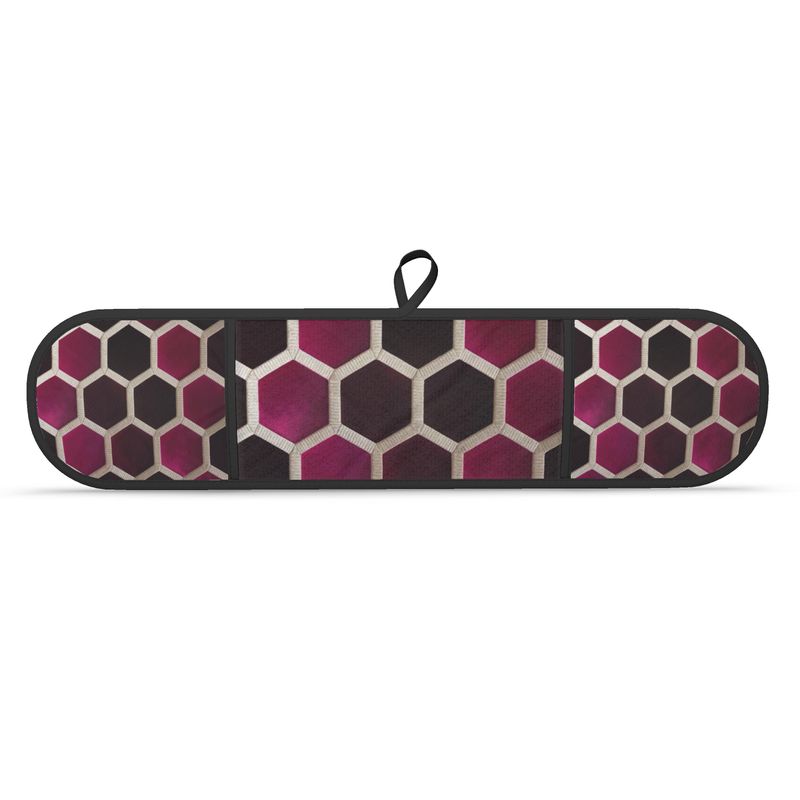 Plush Monaco Burgundy Double Oven Glove - Chef Essential