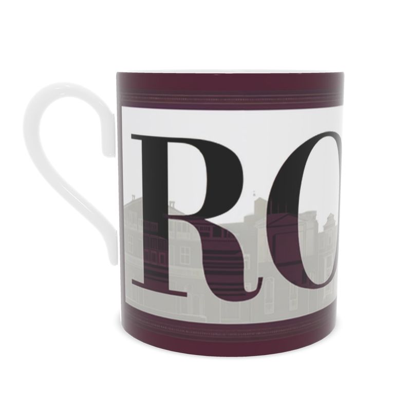 Elegant Rome Souvenir Mug in Fine Bone China