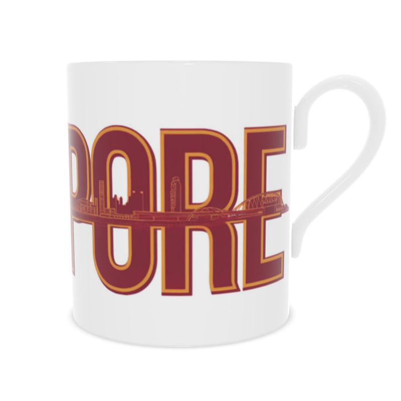 Luxurious Singapore Destination Mug - Fine Bone China