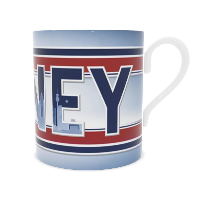 Elegant Sydney Destination Mug, Fine Bone China