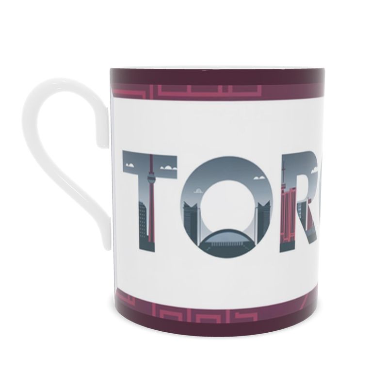 Toronto Luxury Fine Bone China Mug - Elegant Gift Idea