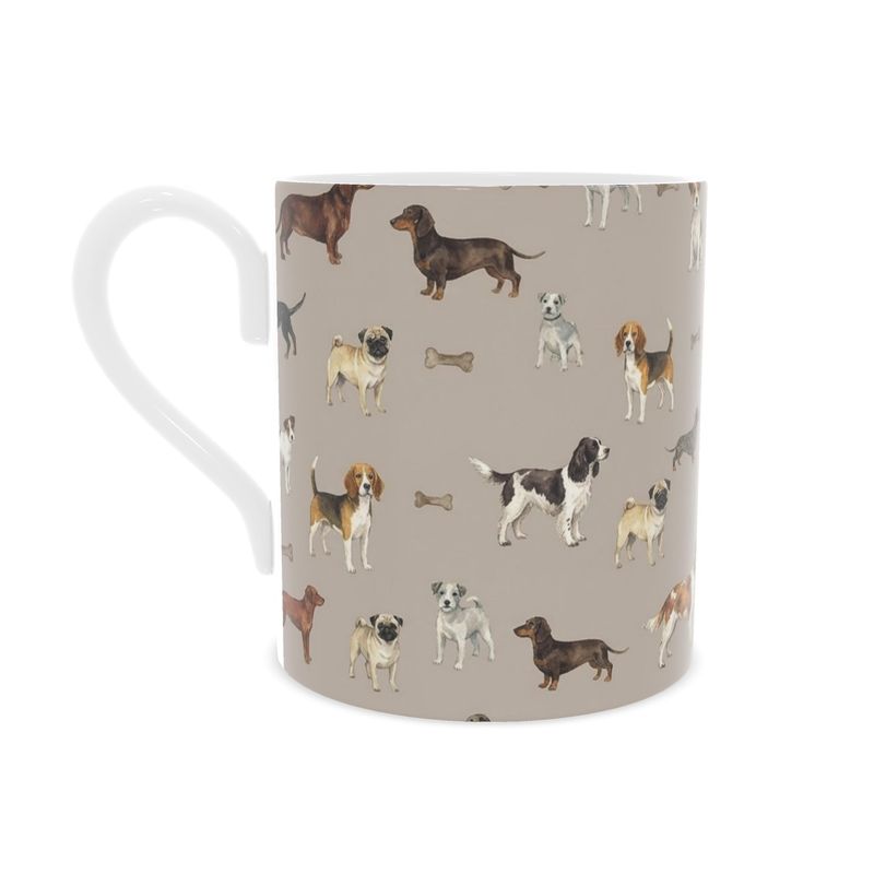 Charming Fine Bone China Mug for Dog Enthusiasts
