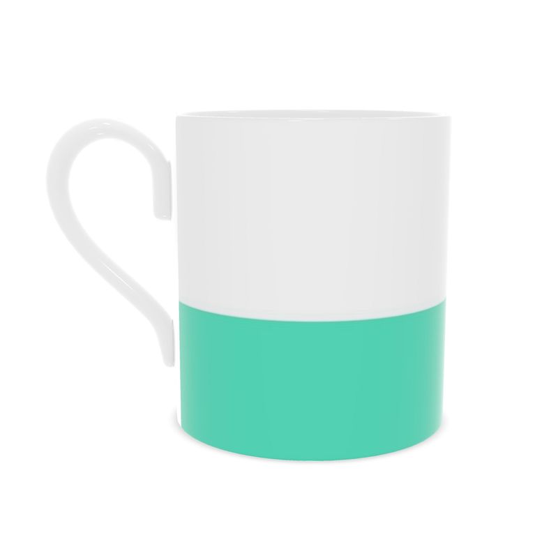 Mint Green Fine Bone China Mug | Stylish Coffee Cup for Everyday Use