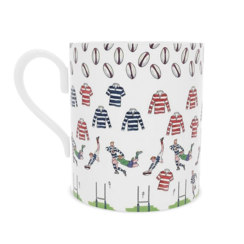 Rugby Fine Bone China Mug - Perfect Gift for Rugby Lovers