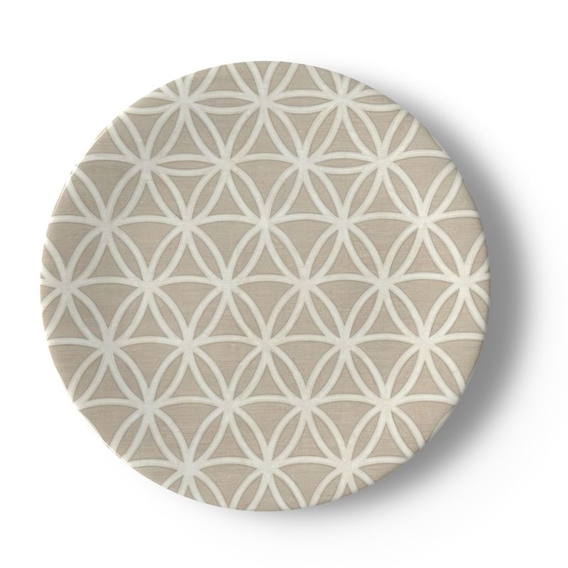 Siena Bone China Plate - Stylish Geometric Design
