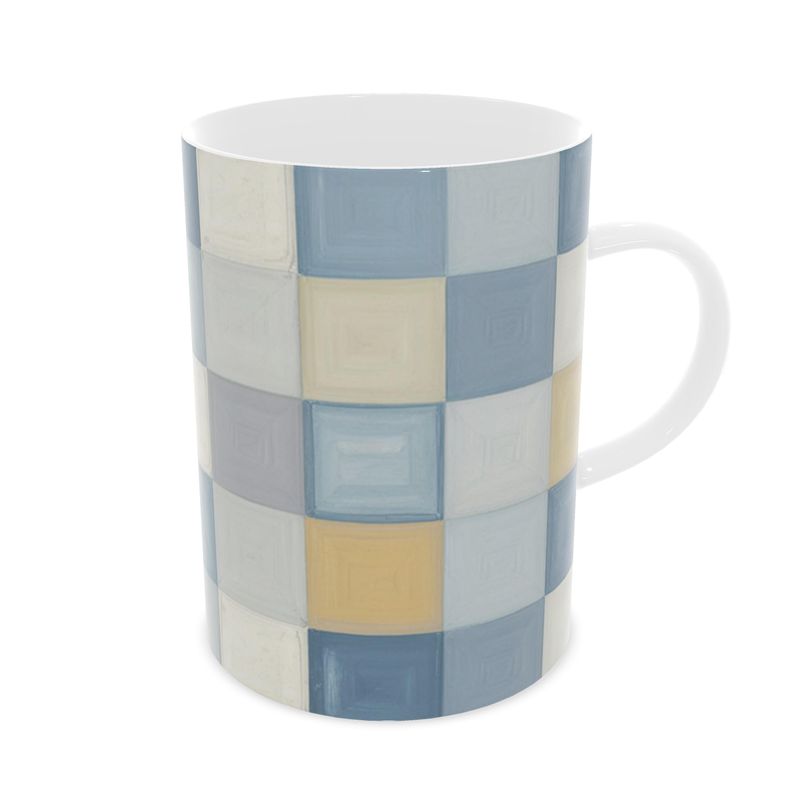 Colorful Patchwork Mug - Designer Fine Bone China Mug