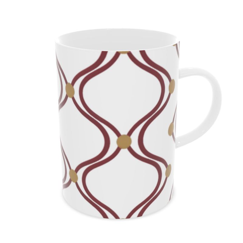 Luxurious Designer Monaco Gold Mug - Fine Bone China