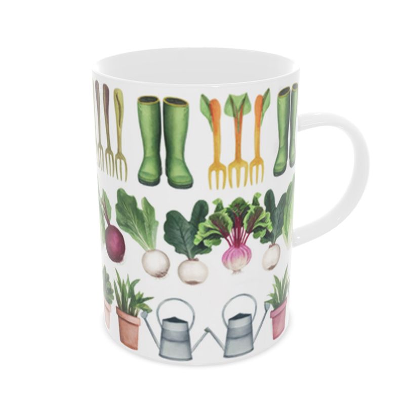 Vintage Gardeners Potting Shed Fine Bone China Mug - Floral Tea Cup