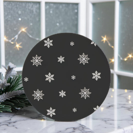 Festive Entertaining Piece: Snowflake Serving Platter in Black
