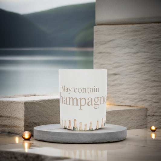 Elegant May Contain Champagne Fine Bone China Mug