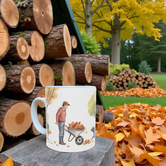 Nature Lover's Mug: The Autumn Gardener Bone China Cup