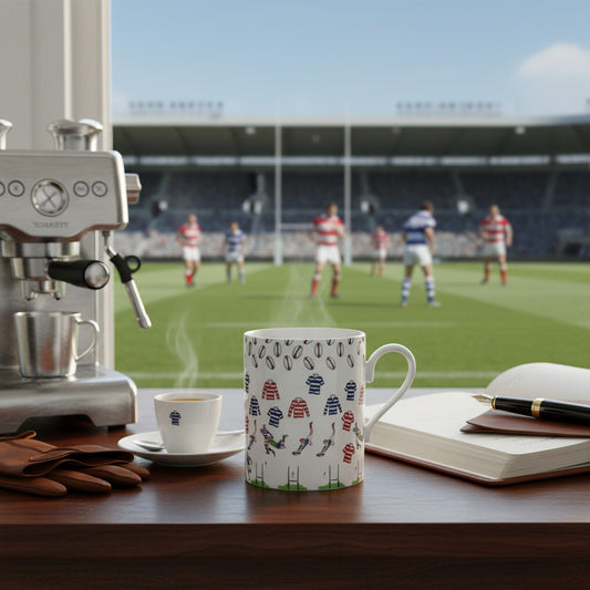 Rugby Fine Bone China Mug - Perfect Gift for Rugby Lovers