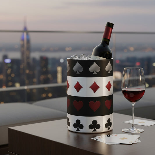 Chic Wine Cooler for Games Night & Card Lovers