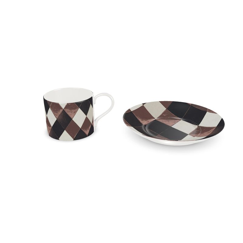 Luxury Monaco Velvet Fine Bone China Coffee Cup - Handcrafted Elegance