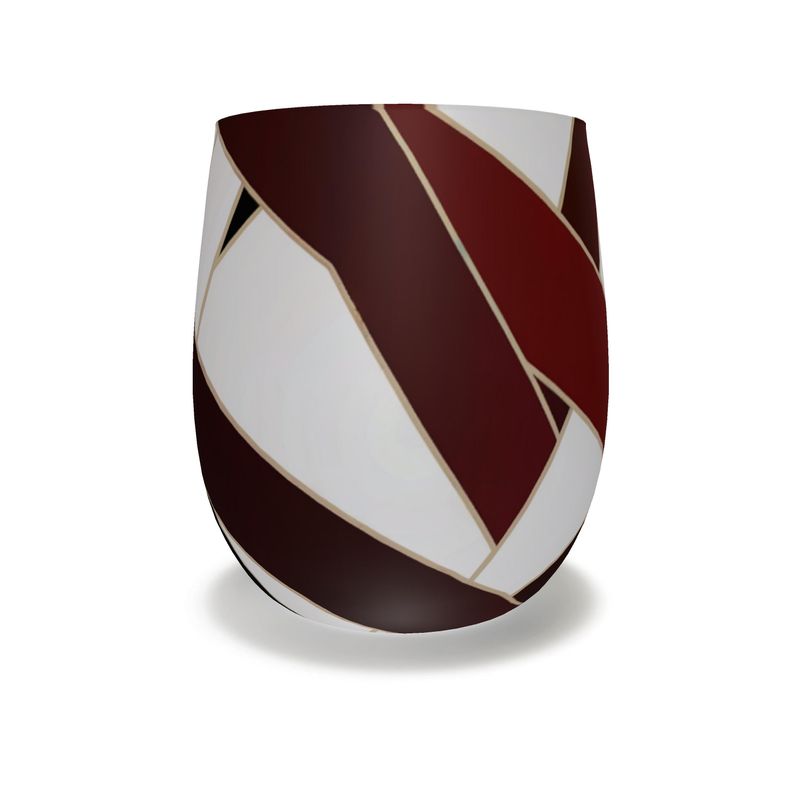 Designer Crystal Water Glass with Monaco Ribbon Detail