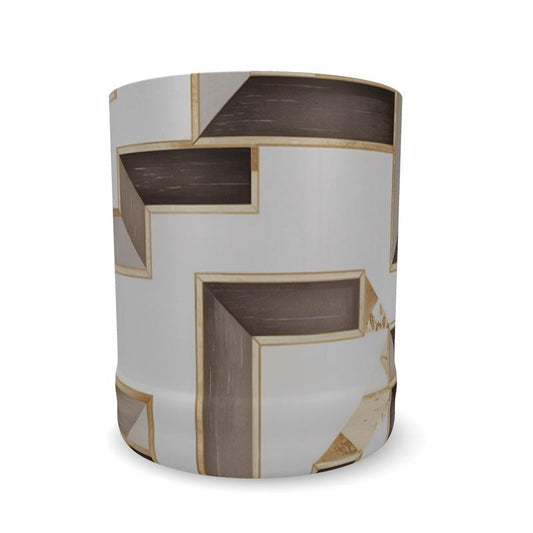 Taupe and Gold Crystal Whisky Glass - Aminelle Blanc Limited Edition
