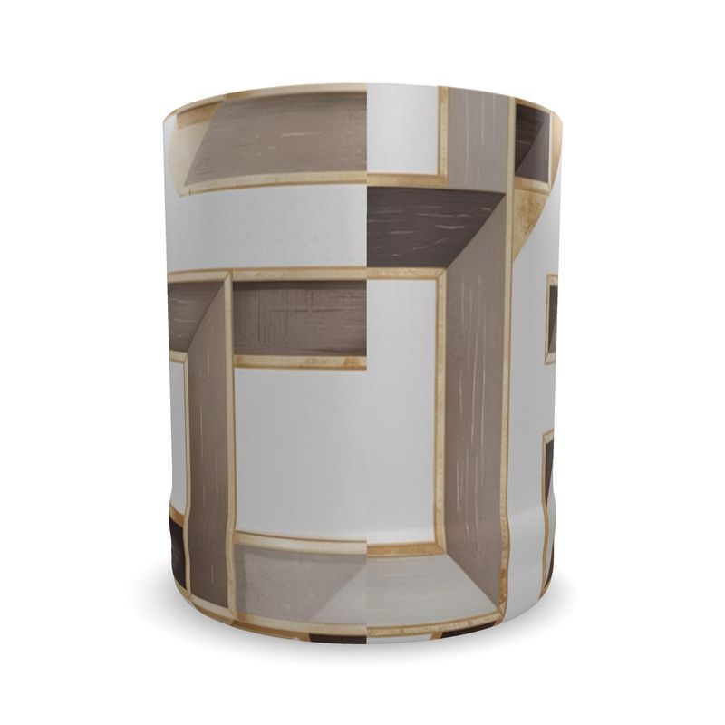 Taupe and Gold Crystal Whisky Glass - Aminelle Blanc Limited Edition