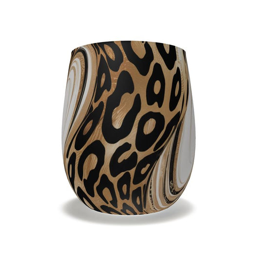 Unique Crystal Water Glass - Safari Inspired Designer Glassware
