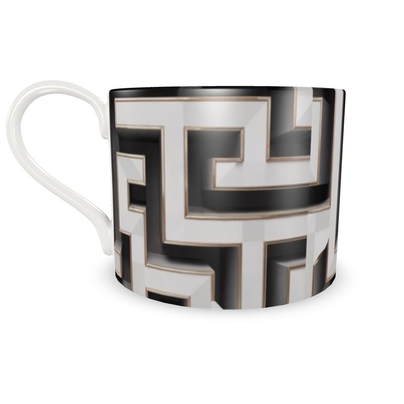 Designer Aminelle Blanc Fine Bone China Coffee Cup & Saucer