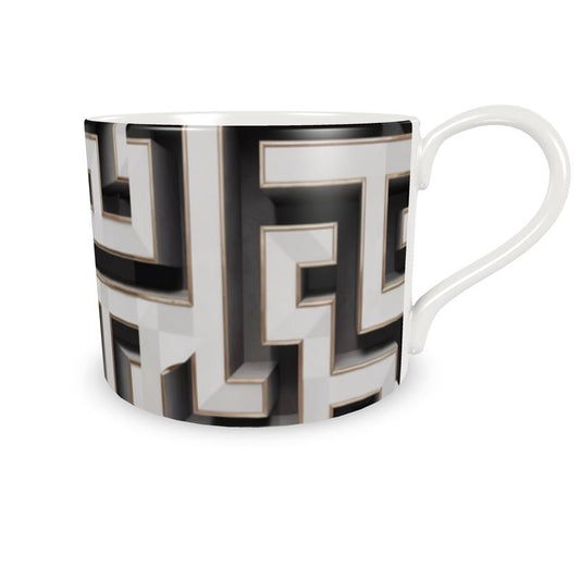 Designer Aminelle Blanc Fine Bone China Coffee Cup & Saucer