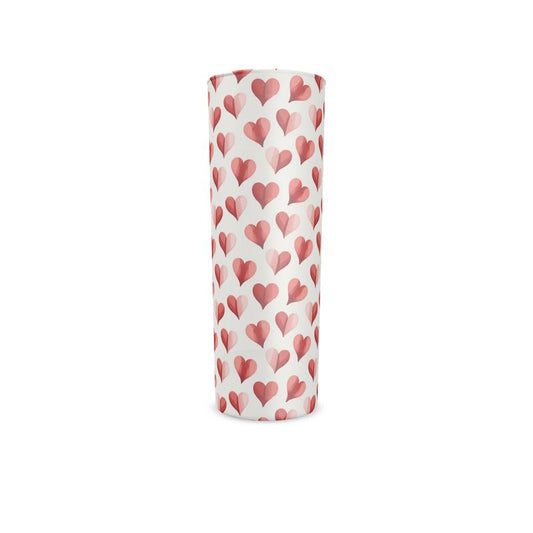 Vintage Style Romantic Hearts Hi Ball Glass