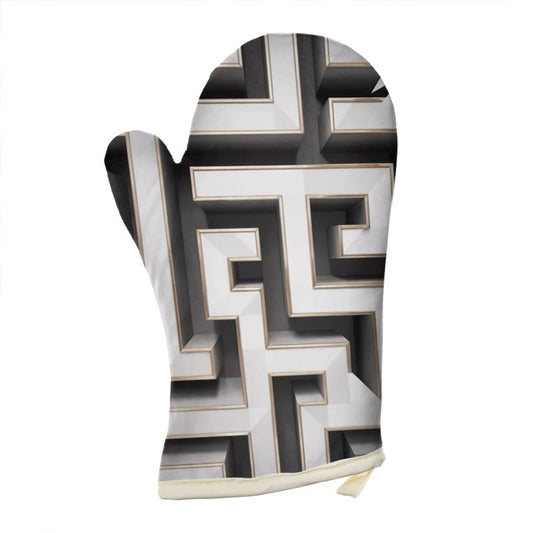 Stylish Aminelle Blanc Oven Gloves - Limited Edition Designer Kitchen Accessory