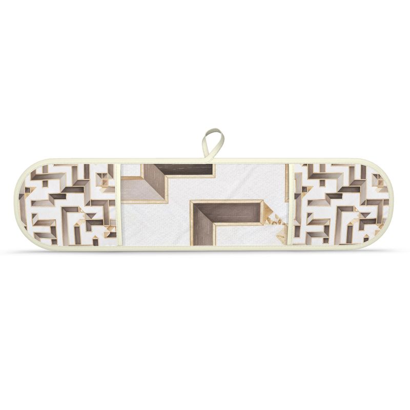 Luxury Aminelle Blanc Limited Edition Double Oven Mitts