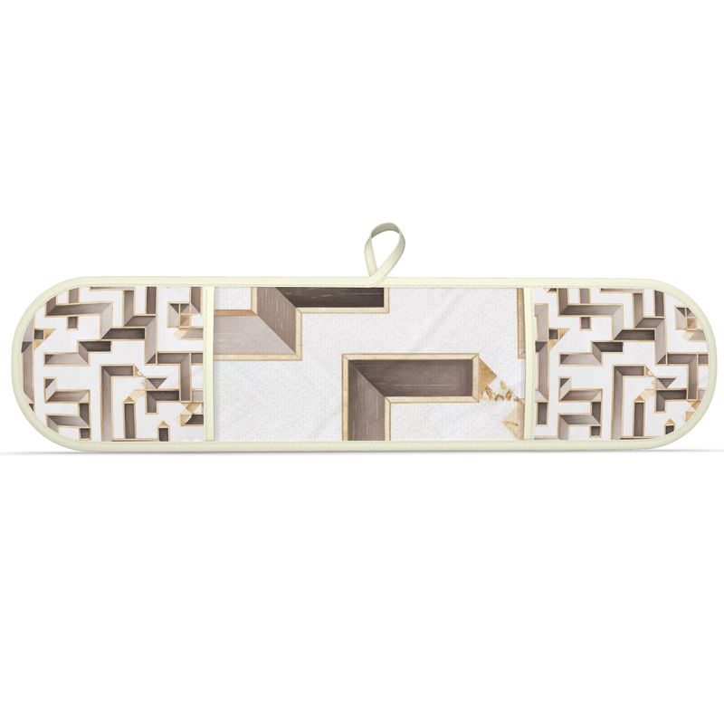 Luxury Aminelle Blanc Limited Edition Double Oven Mitts