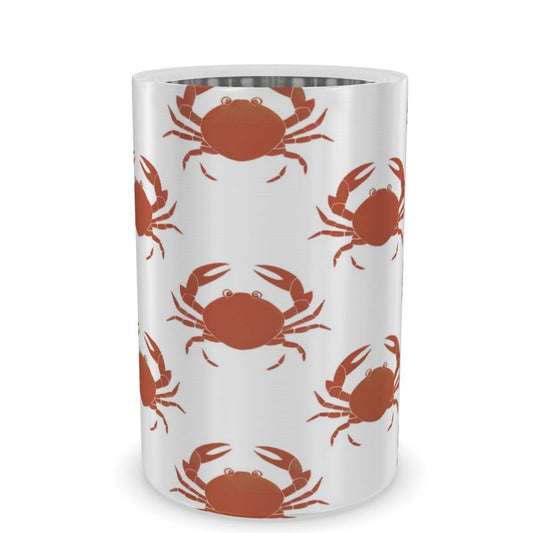Beachy Crab Design Wine Chiller - Coastal Entertaining Essential