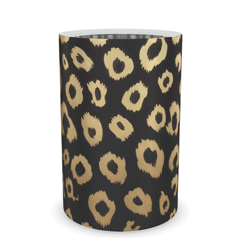 Stylish Leopard Print Wine Chiller - Modern Cooler for Wine Bottles