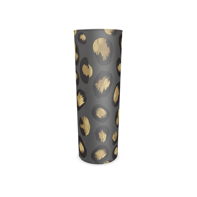 Stylish Leopard Pattern Highball Glass