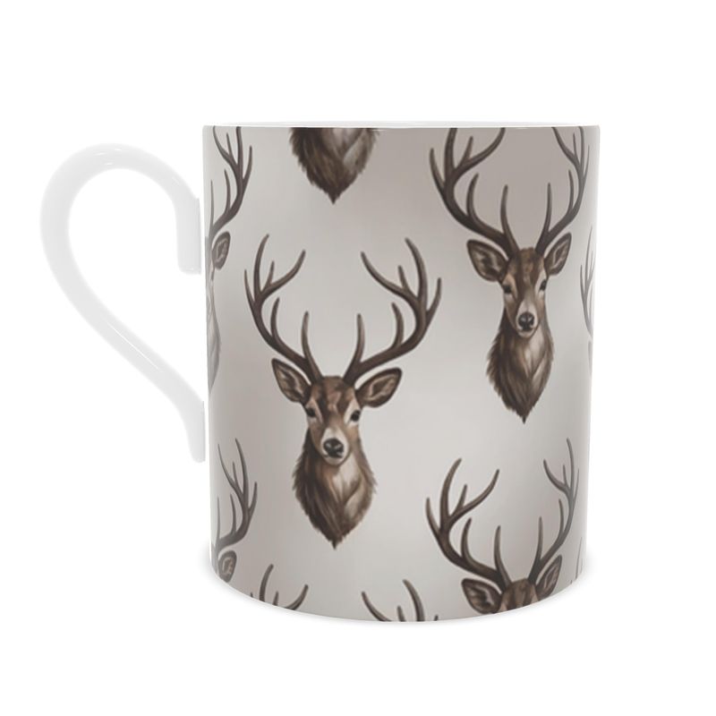 Vintage Style Cotswolds Deer Mug - Exquisite Fine Bone China Drinkware