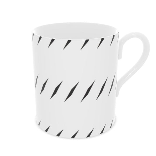 Monaco Blanc Noir Designer Fine Bone China Mug