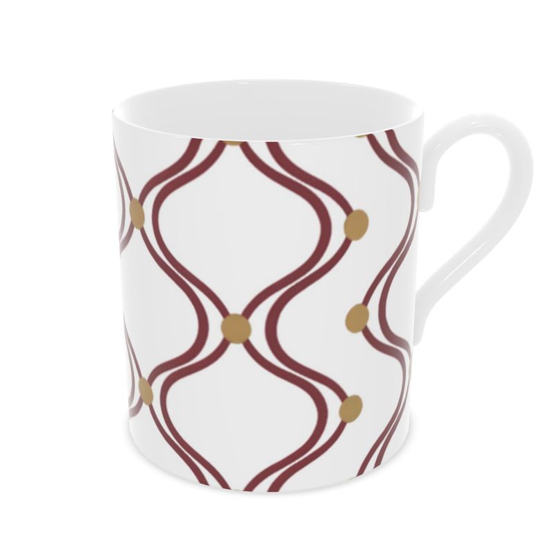 Luxurious Designer Monaco Gold Mug - Fine Bone China