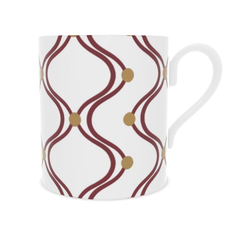 Luxurious Designer Monaco Gold Mug - Fine Bone China