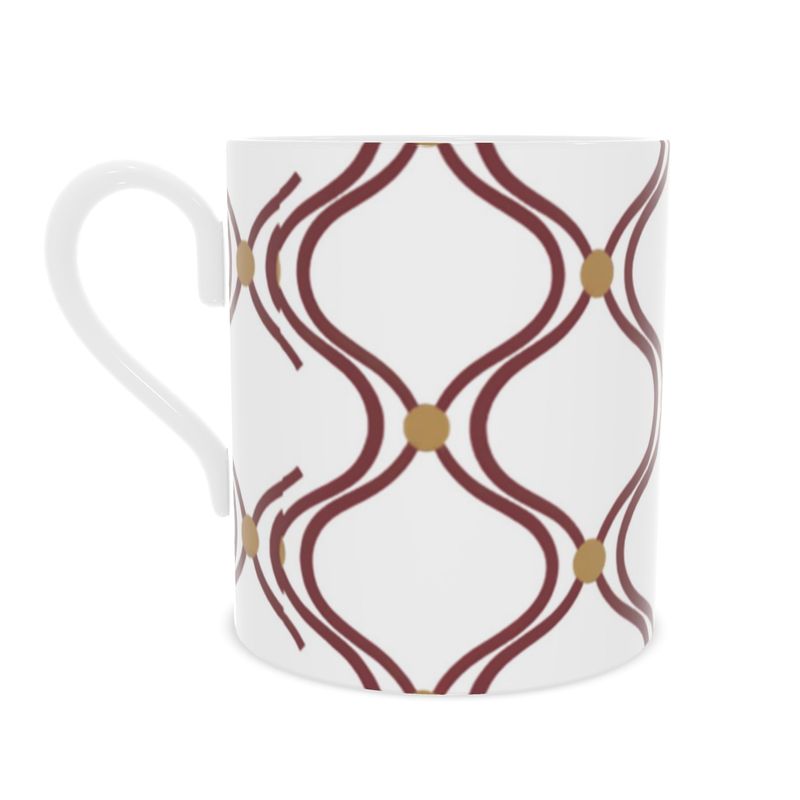 Luxurious Designer Monaco Gold Mug - Fine Bone China