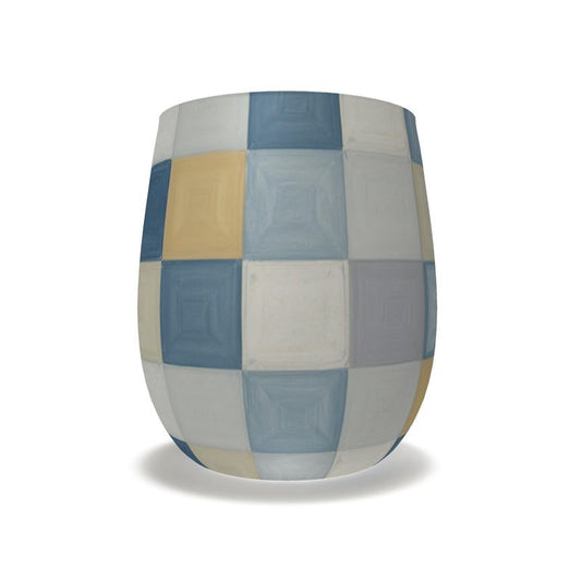 Colorful Monaco Patchwork Glass - Crystal Water Glass