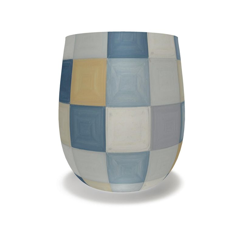 Colorful Monaco Patchwork Glass - Crystal Water Glass