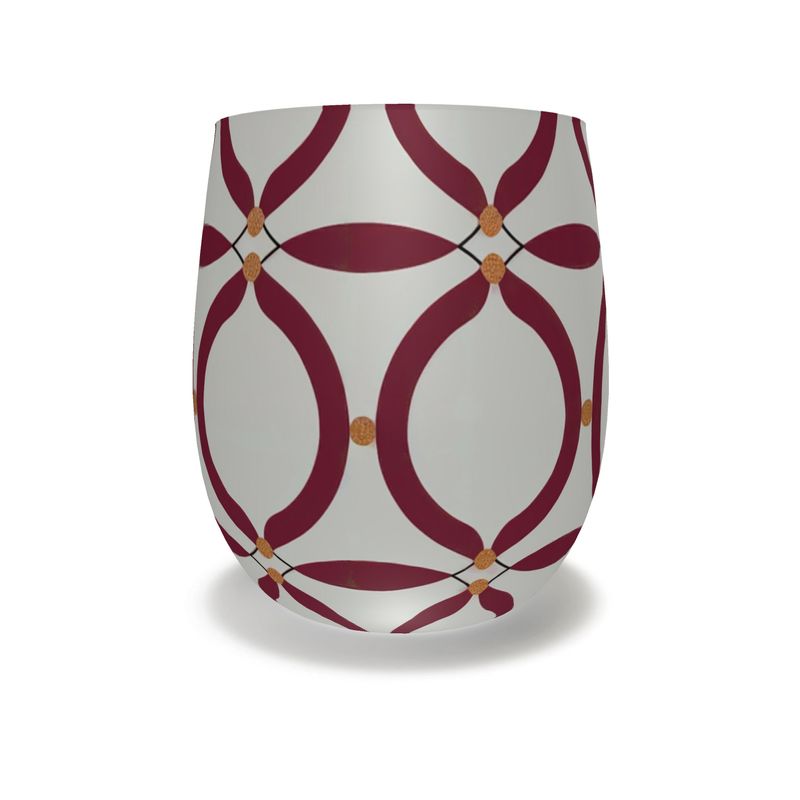Monaco Red Crystal Water Glass - Elegant Home Decor
