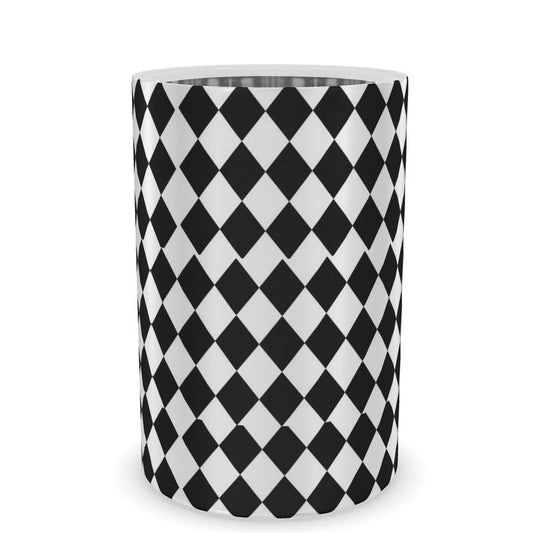 Monochrome Harlequin Wine Chiller - Elegant Wine Lover Gift
